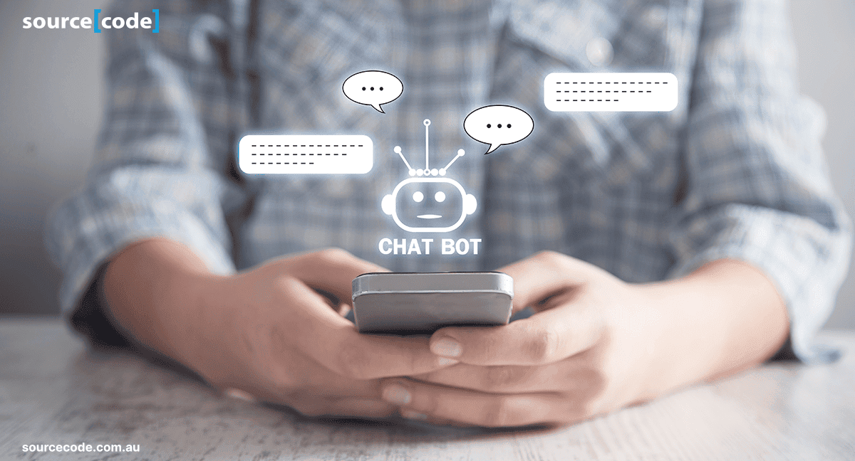 An AI-powered chatbot responding to customer inquiries on a mobile device.