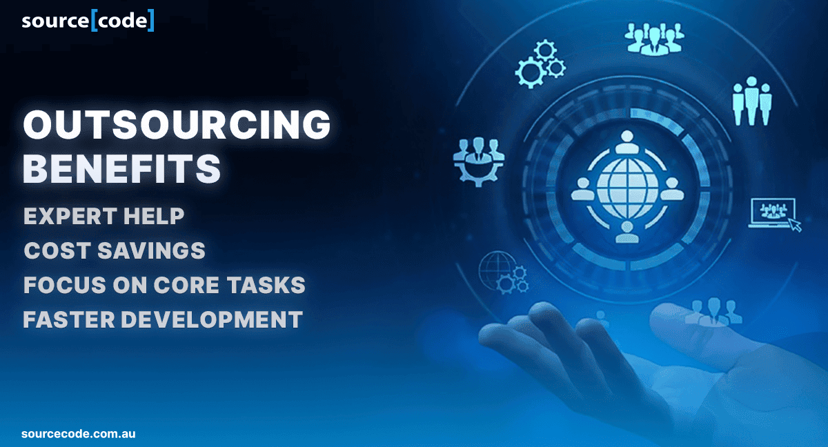 highlight the key advantages of outsourcing in software development, making it easy for readers to grasp the main points at a glance. 