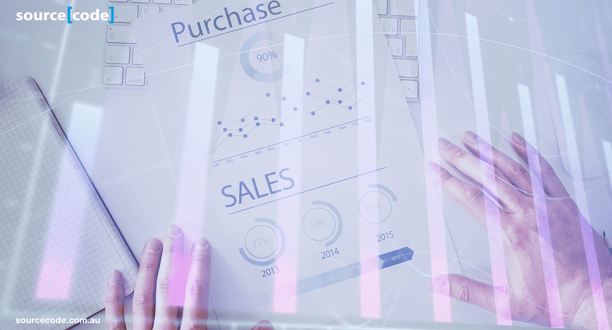 A graph displaying customer behavior prediction patterns based on historical purchase data.